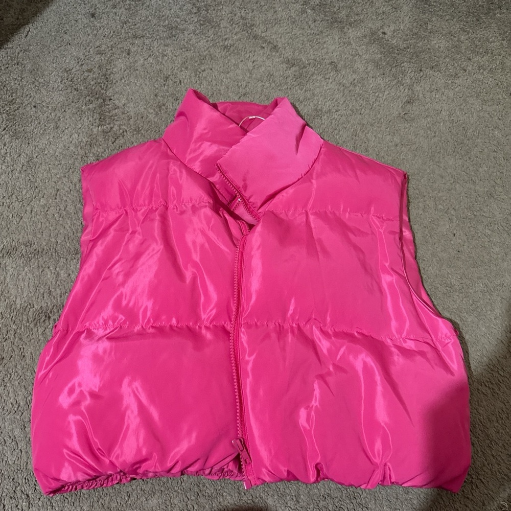 Vibrant Pink Puffer Vest